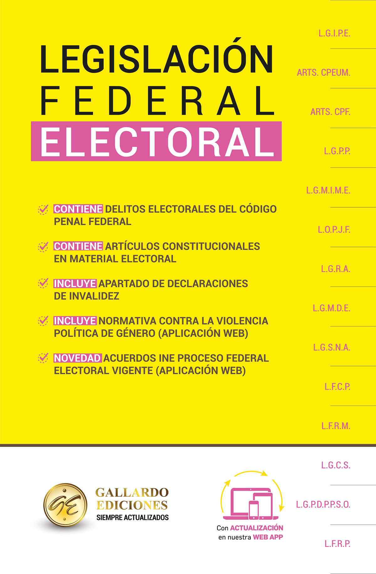 LEGISLACION FEDERAL ELECTORAL    (2026)