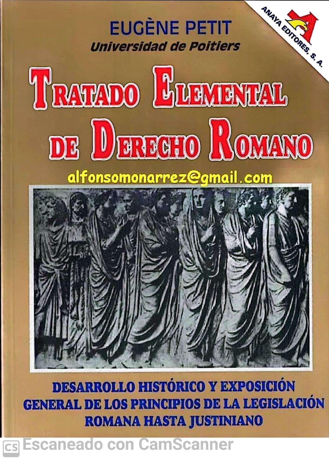 TRATADO ELEMENTAL DE DERECHO ROMANO 