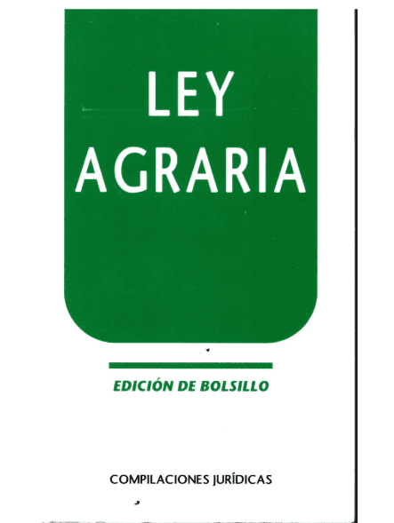 LEY AGRARIA (EDICION DE BOLSILLO)